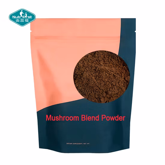 Organic Lion&prime; S Mane Mushroom Plant Extract Hericium Erinaceus Reishi Cordyceps Militaris Mushroom Herbal Powder