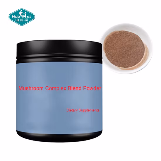 Organic Lion&prime; S Mane Mushroom Plant Extract Hericium Erinaceus Reishi Cordyceps Militaris Mushroom Herbal Powder